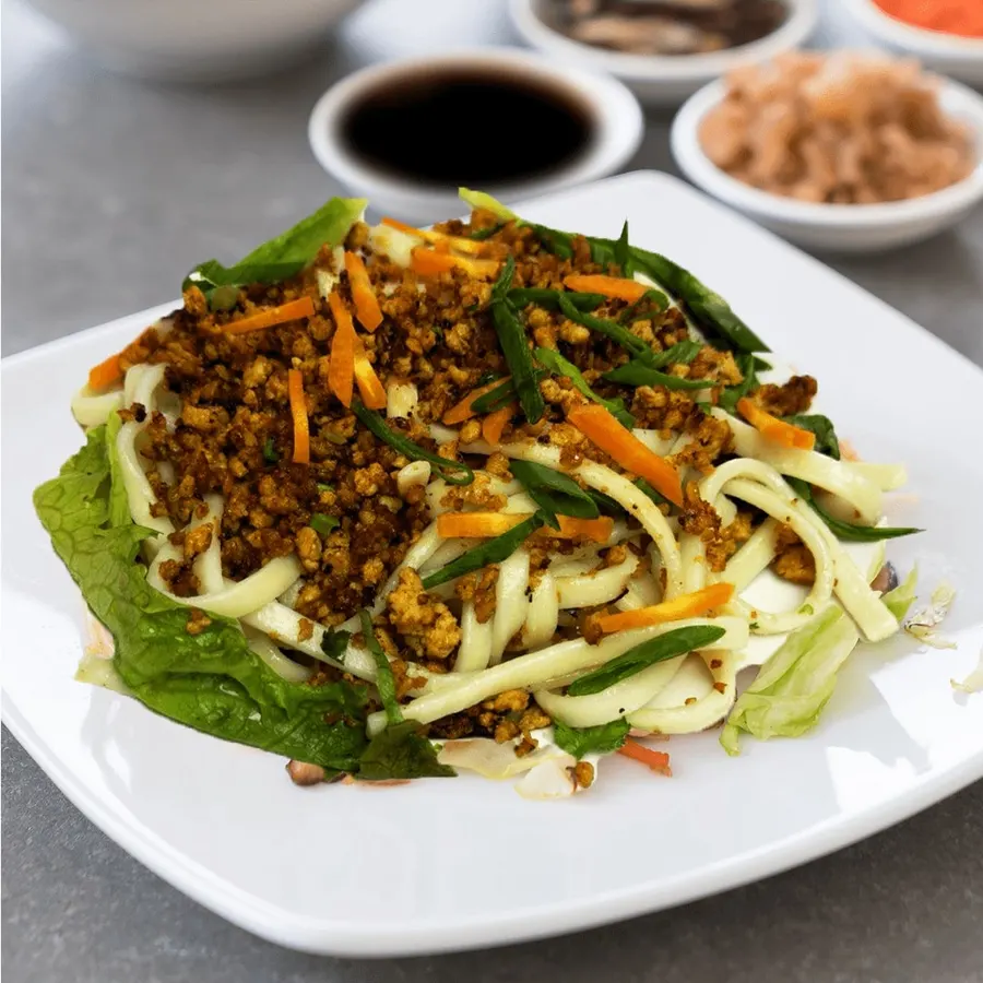 Chicken Keema Noodles from Momo Choila