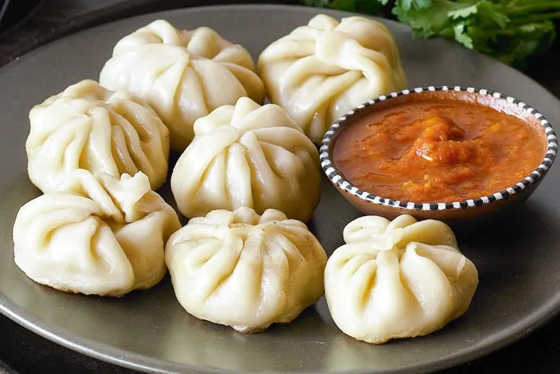 Buff Steamed Momo from Kathmandu Buff Mo:Mo