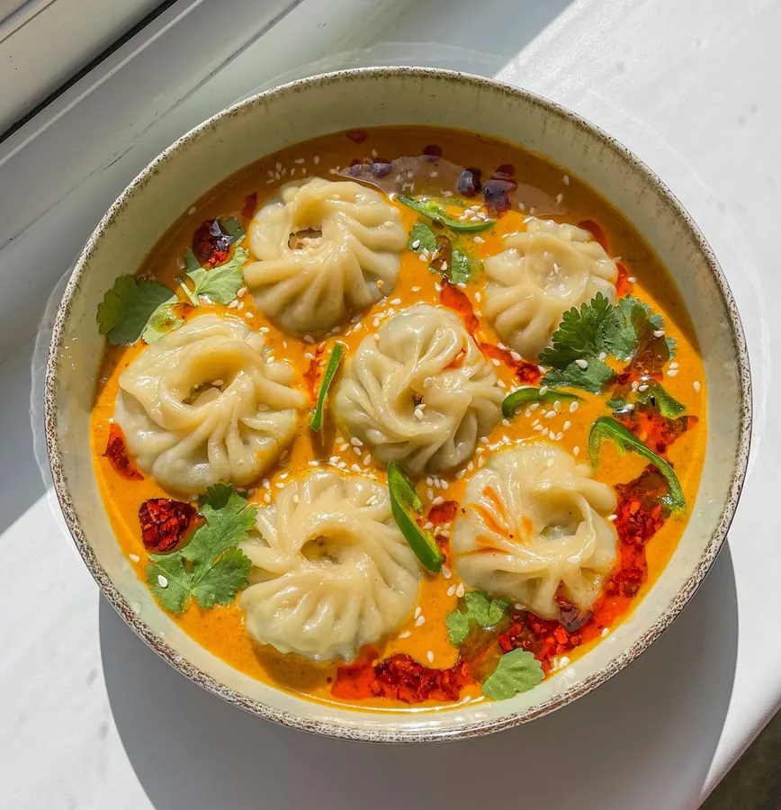 Chicken Jhol Momo (Chiso) from Momo Choila