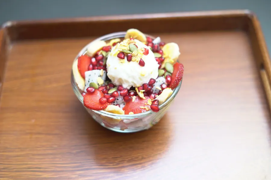 Fruit Salad with Ice Cream from Fruitopia