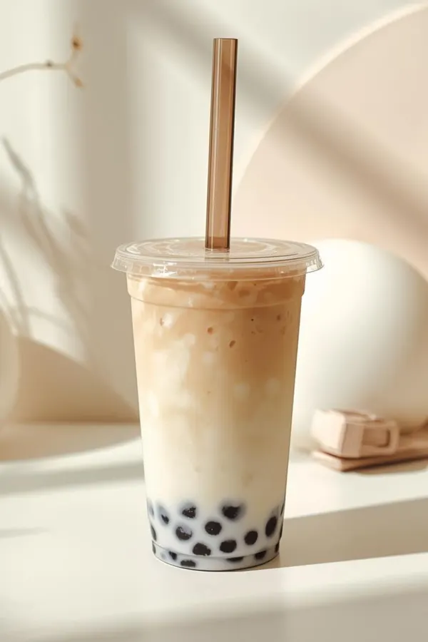 Vanilla bubble tea from Fruitopia